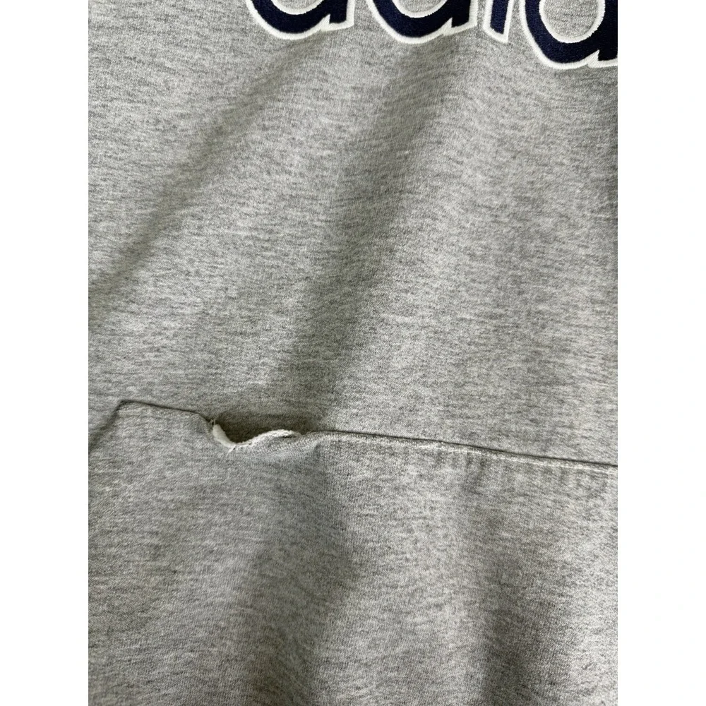 Vintage Y2K Adidas Pullover Hoodie Men's Size XL Gray